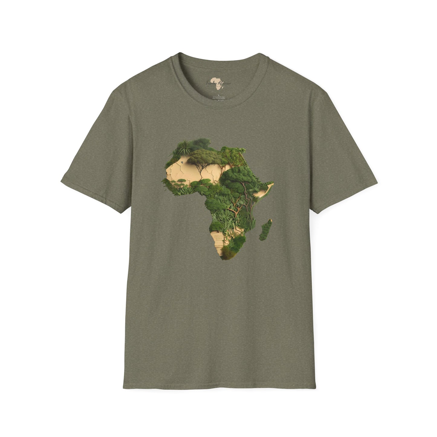 African forest unisex softstyle tee