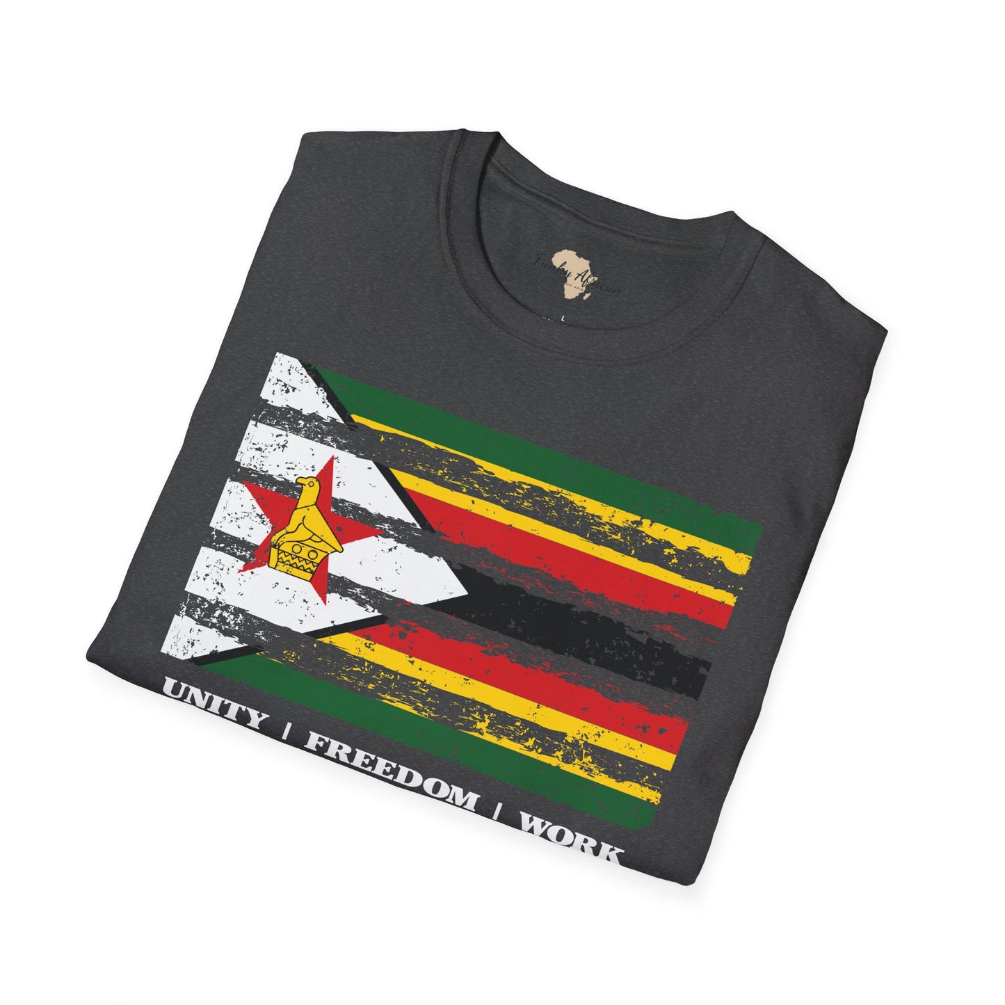 Zimbabwe strip unisex softstyle tee