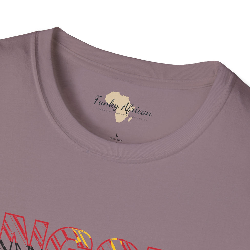 Angola text unisex softstyle tee Funky African