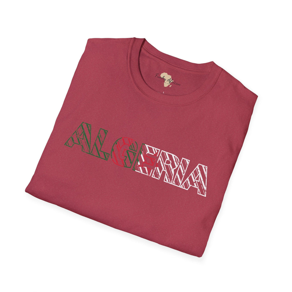 Algeria text unisex softstyle tee Funky African