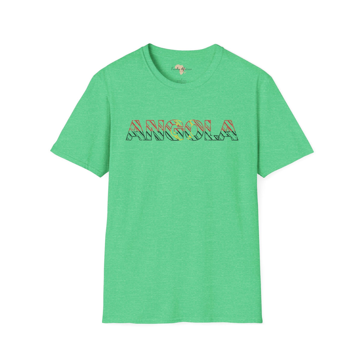 Angola text unisex softstyle tee Funky African