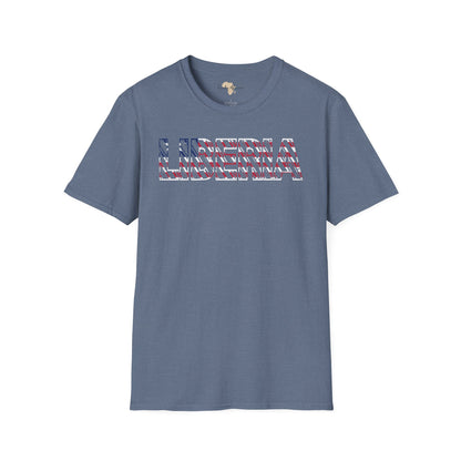 Liberia text unisex softstyle tee