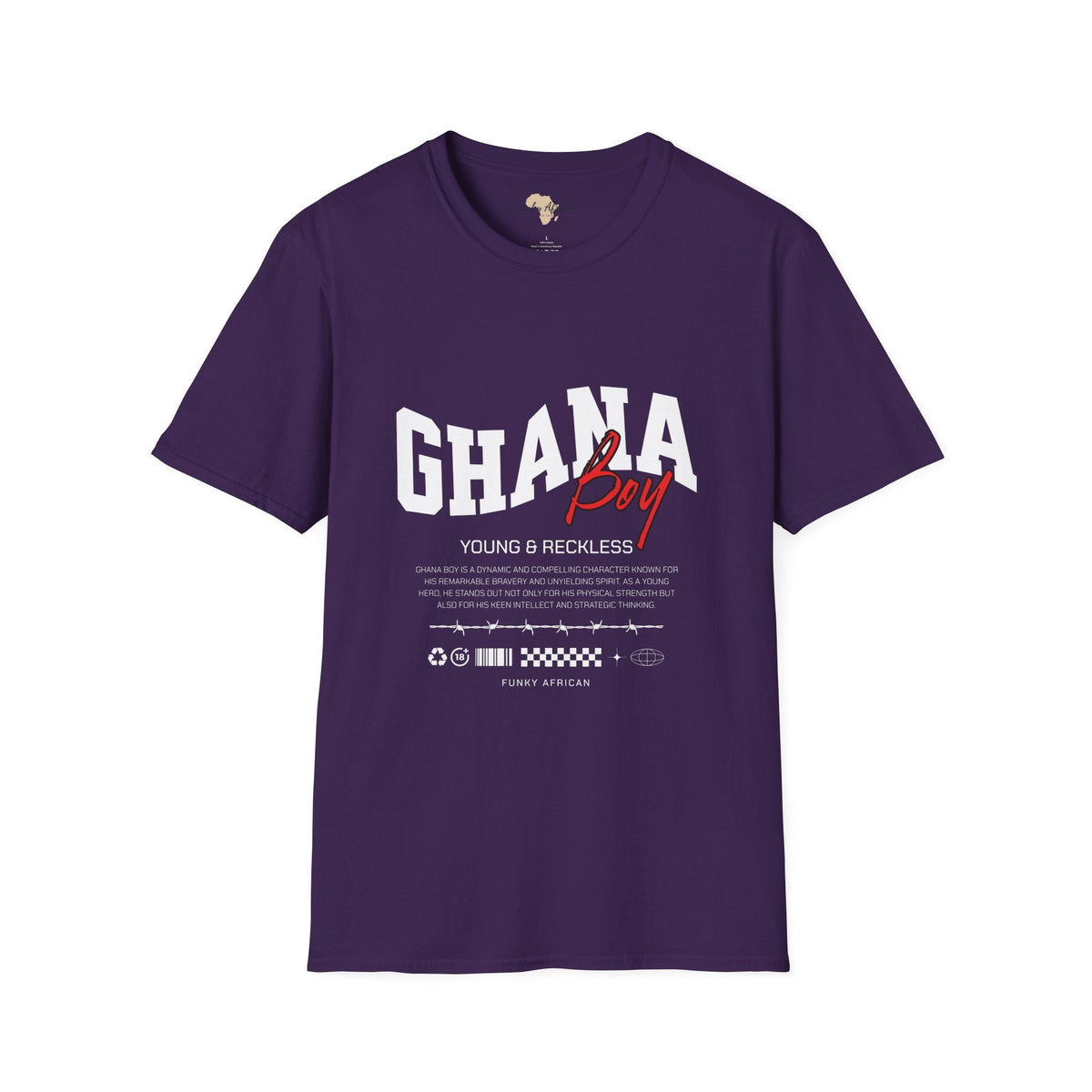 Ghana boy unisex softstyle tee Funky African