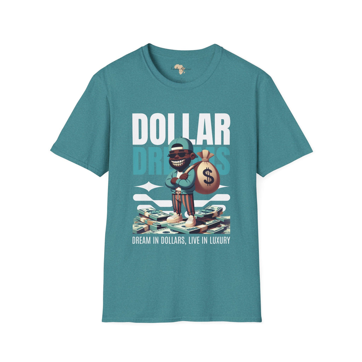 Dream in dollars unisex softstyle tee Funky African