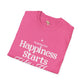 Happiness starts from within unisex softstyle tee Funky African