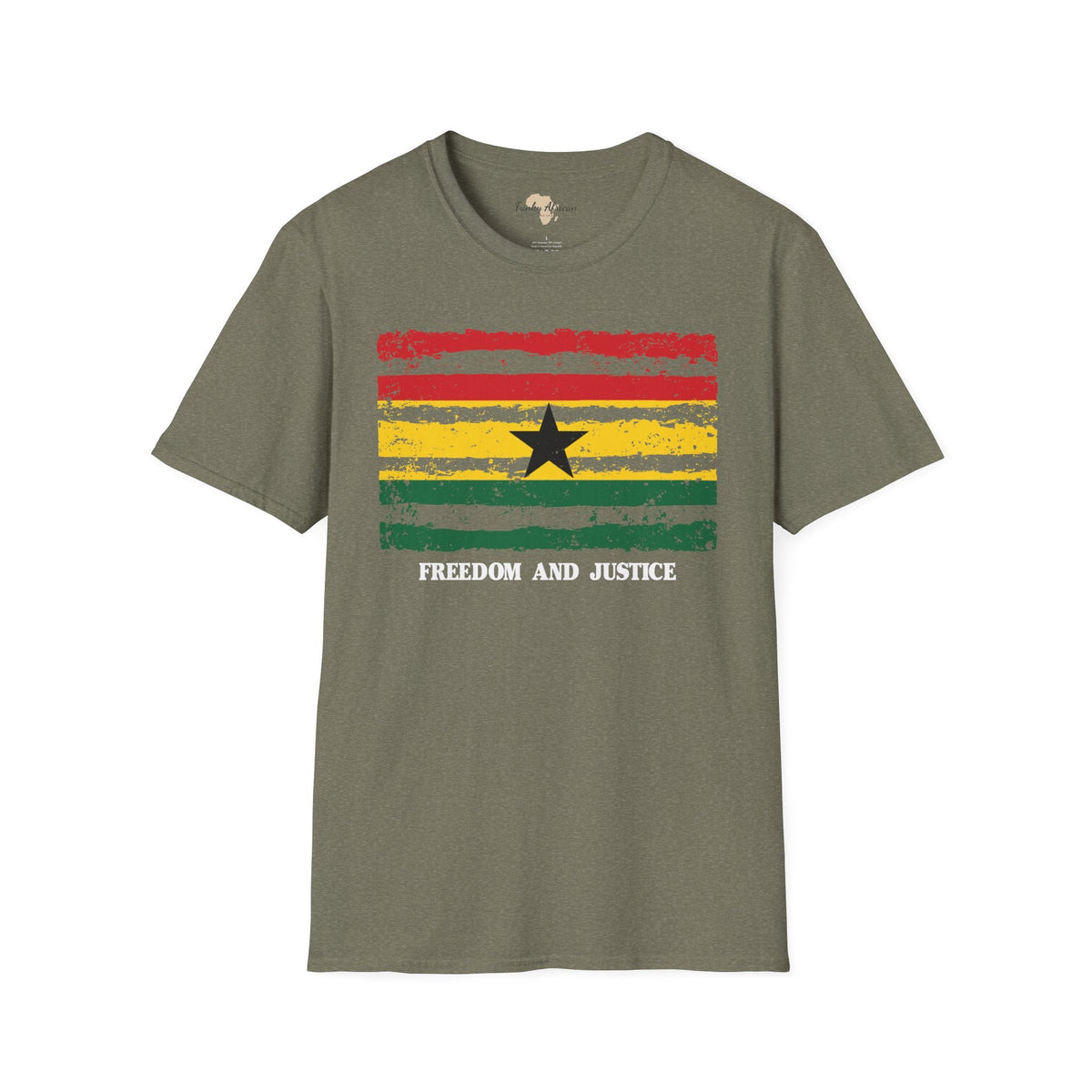 Ghana strip unisex softstyle tee Funky African