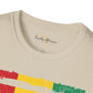Guinean strip unisex softstyle tee Funky African