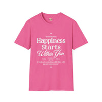 Happiness starts from within unisex softstyle tee Funky African