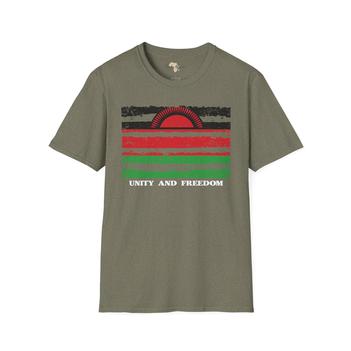 Malawi strip unisex softstyle tee Funky African