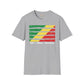 Republic of the Congo strip unisex softstyle tee Funky African