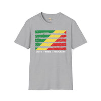 Republic of the Congo strip unisex softstyle tee Funky African