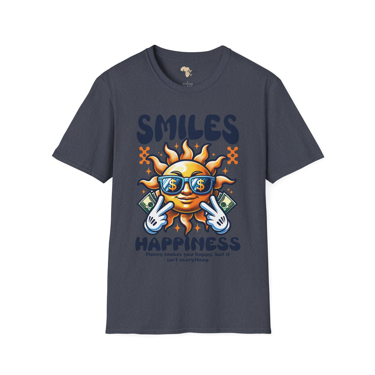 Smiles and happiness unisex softstyle tee Funky African