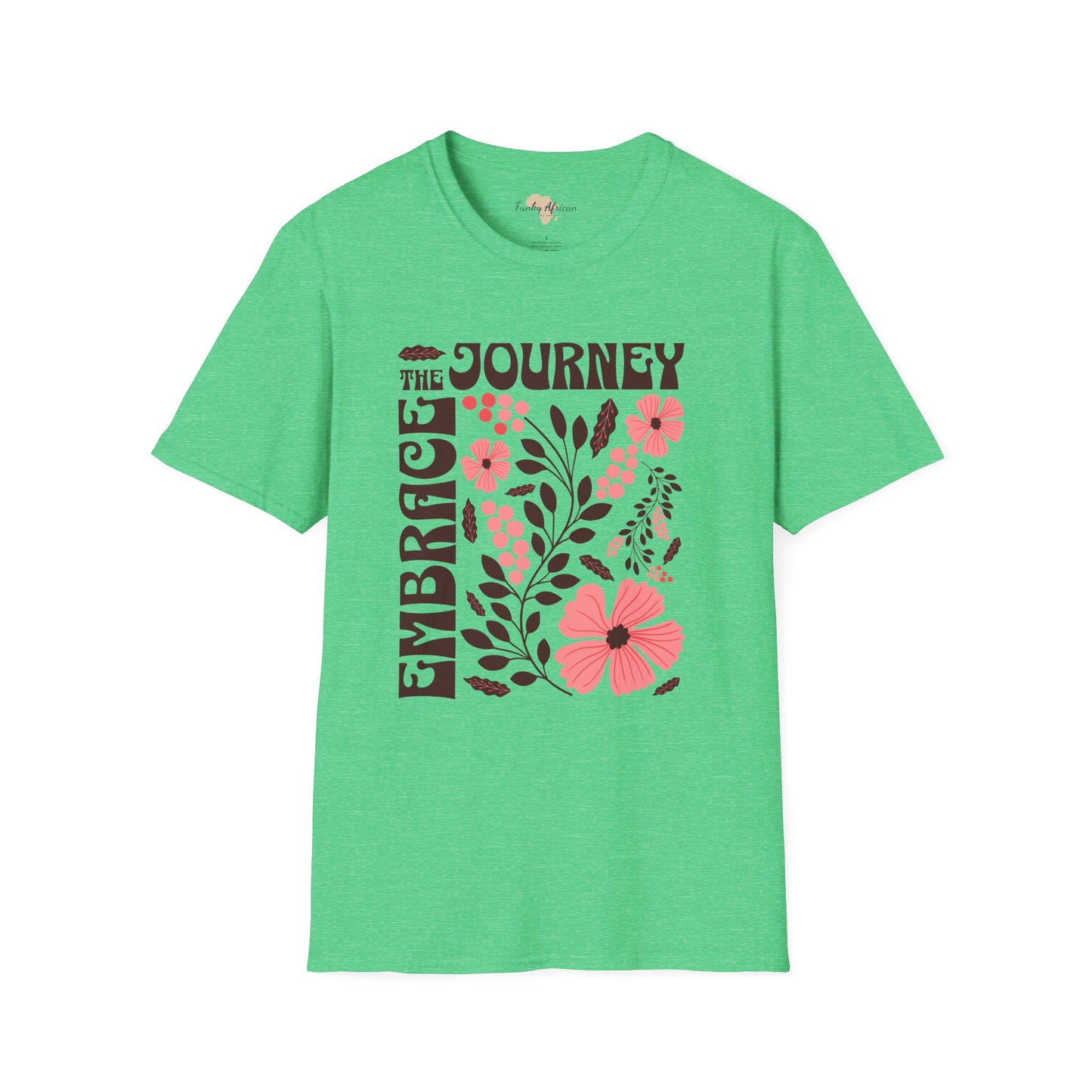 Embrace the journey unisex softstyle tee