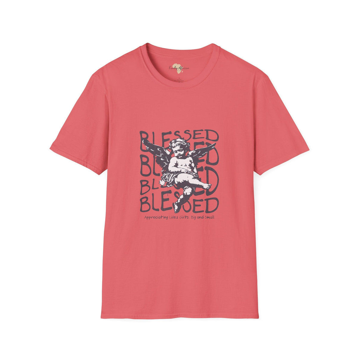 Blessed unisex softstyle tee Funky African