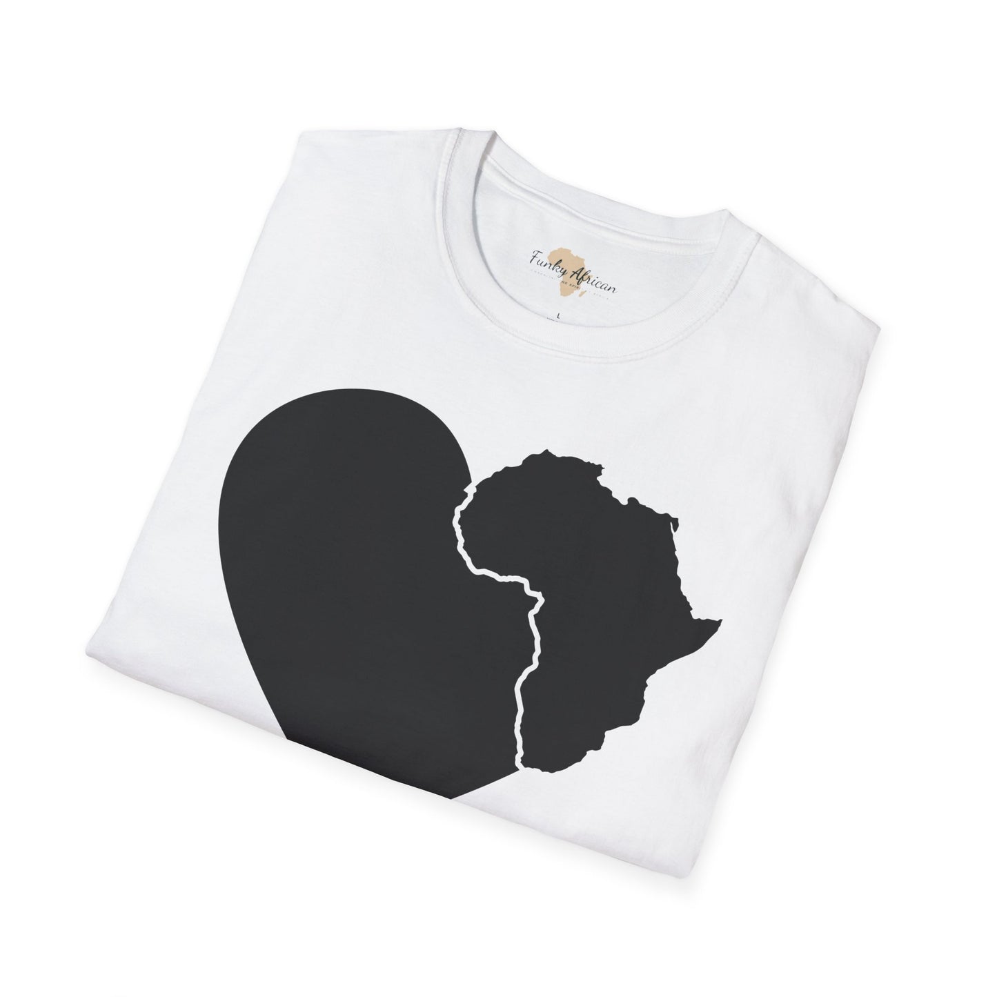 Love, Africa graffiti unisex softstyle tee