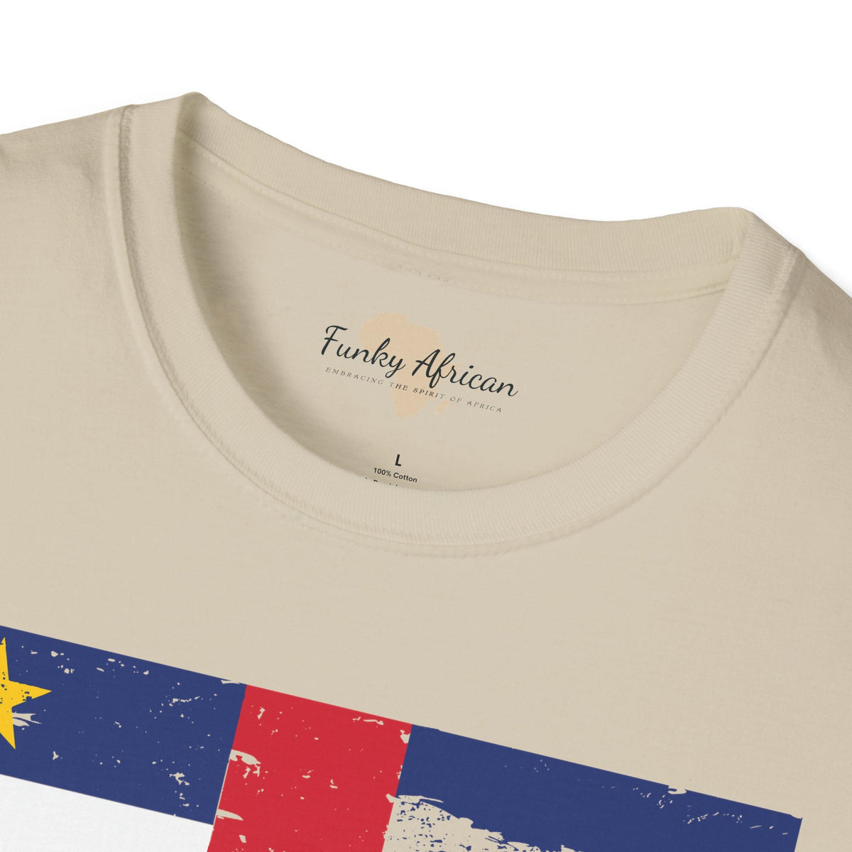Central African Republic strip unisex softstyle tee Funky African