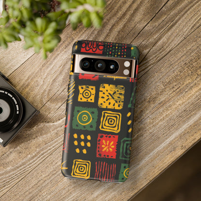 African Print Google Pixel Tough Cases