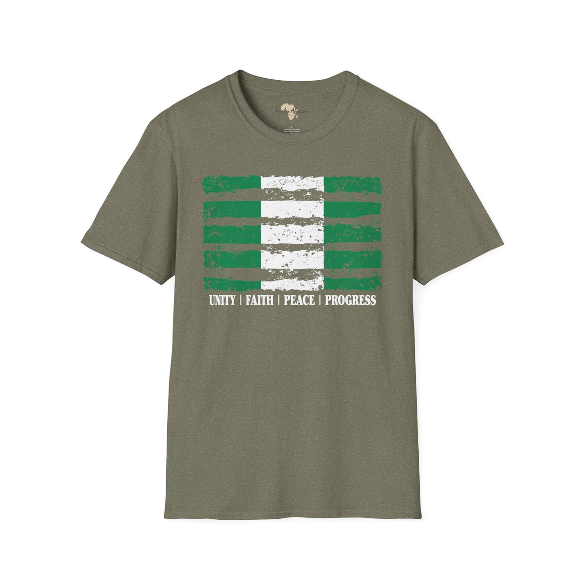 Nigeria strip unisex softstyle tee Funky African