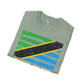 Tanzania strip unisex softstyle tee Funky African