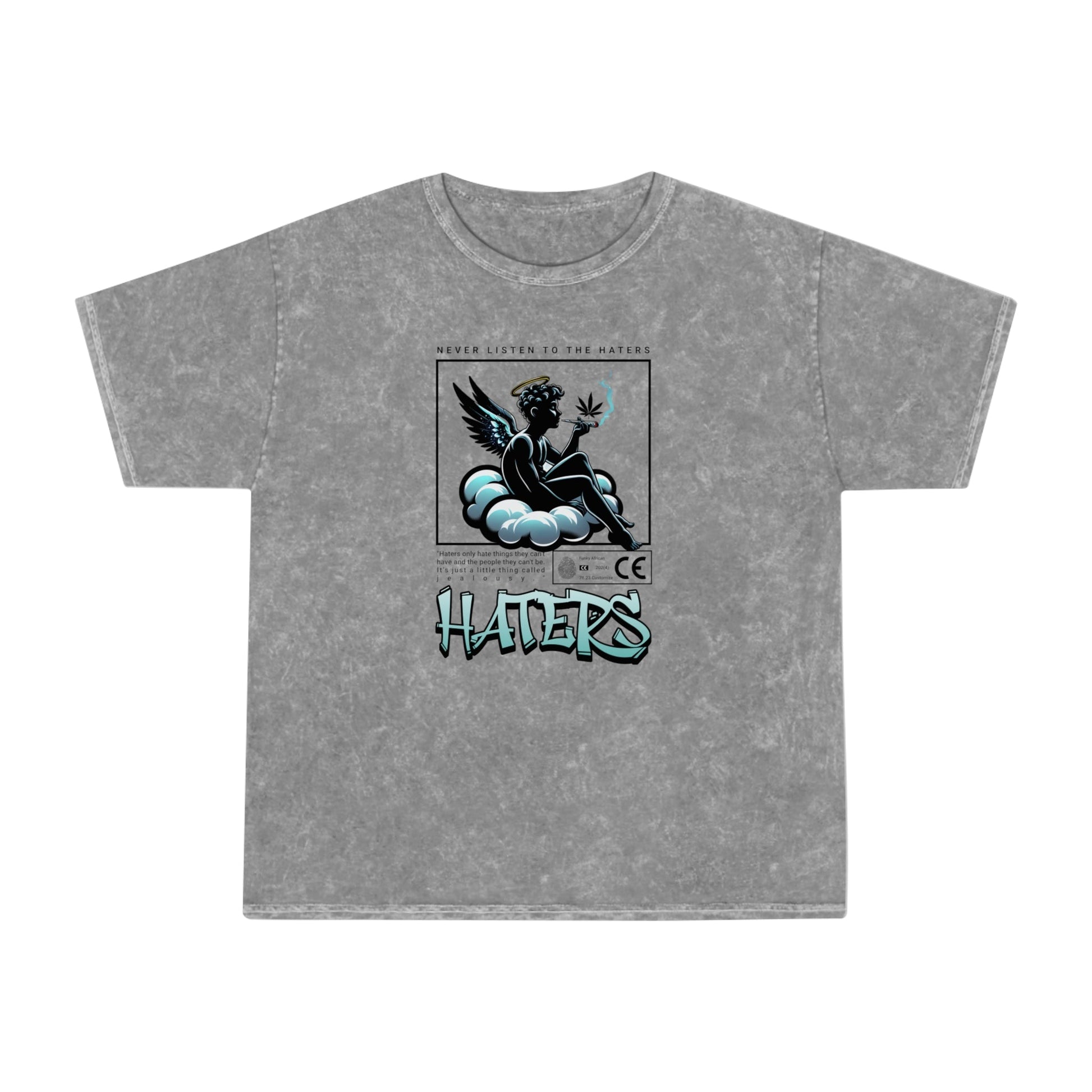 Haters unisex wash tee Funky African