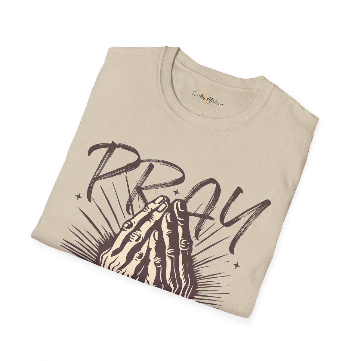 Pray more worry less unisex tee Funky African