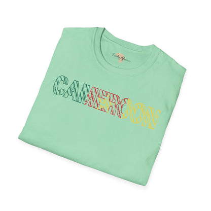 Cameroon text unisex softstyle tee