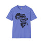 African map unisex softstyle tee Funky African