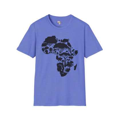 African map unisex softstyle tee