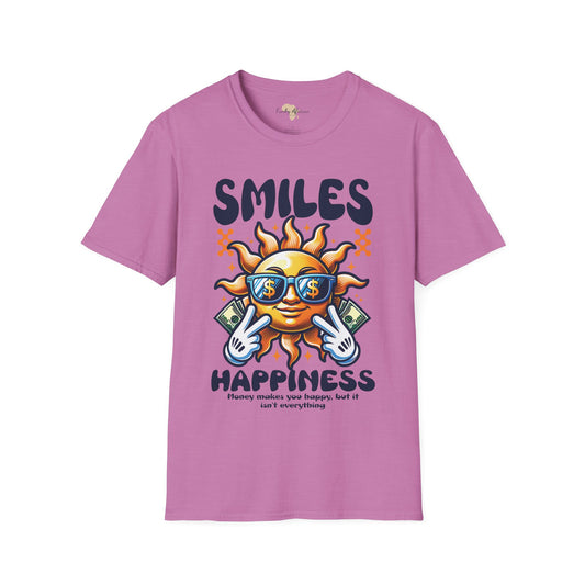 Smiles and happiness unisex softstyle tee