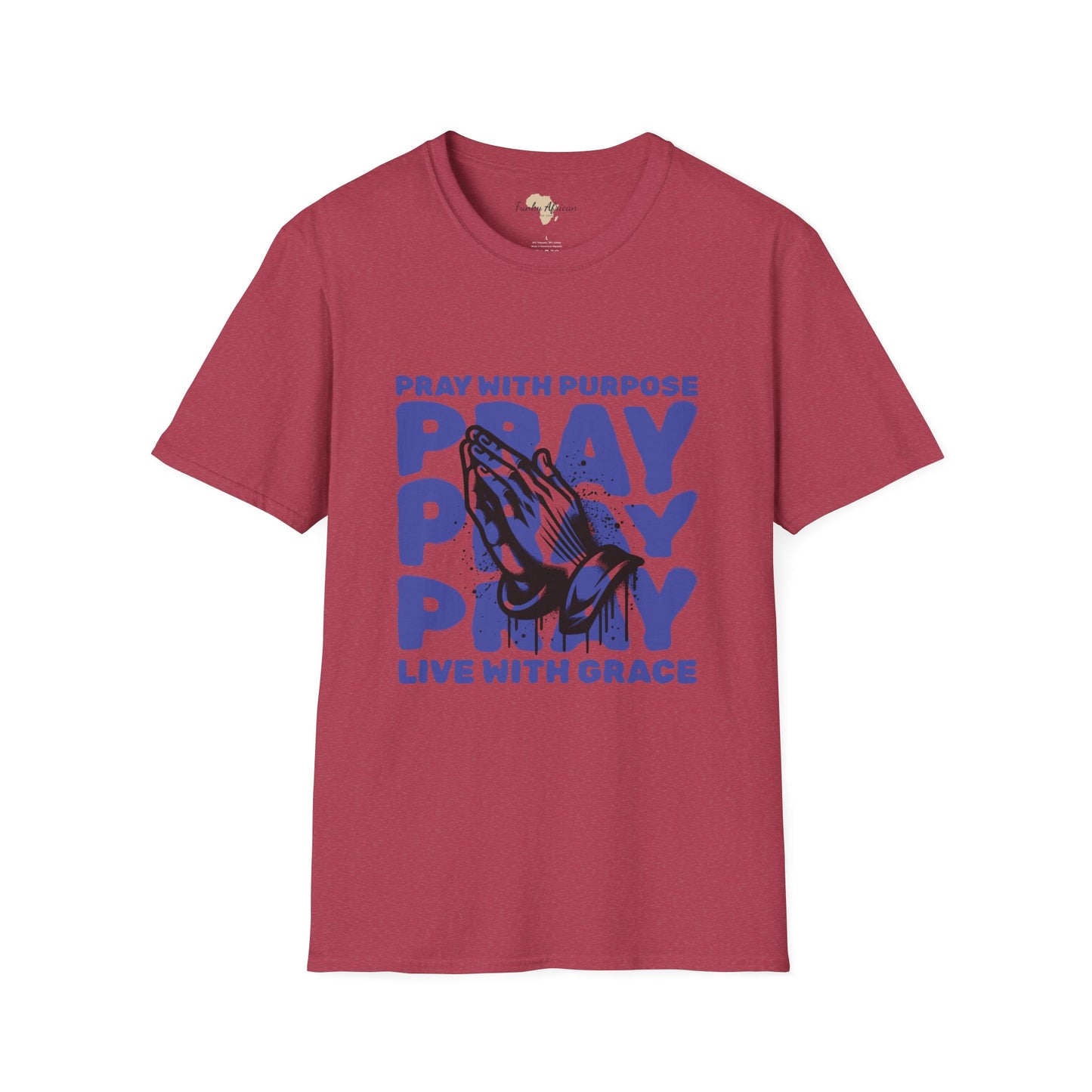 Pray with purpose unisex softstyle tee