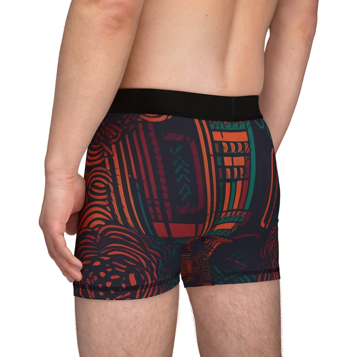 African Print Men's Boxers Funky African