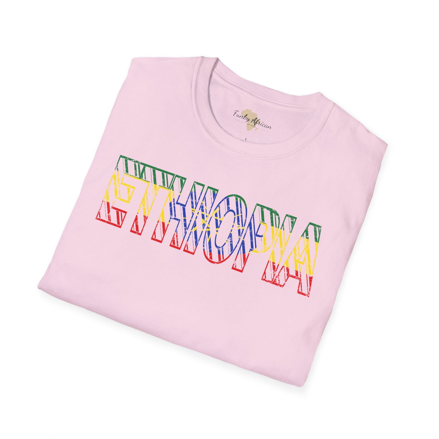 Ethiopia text unisex softstyle tee