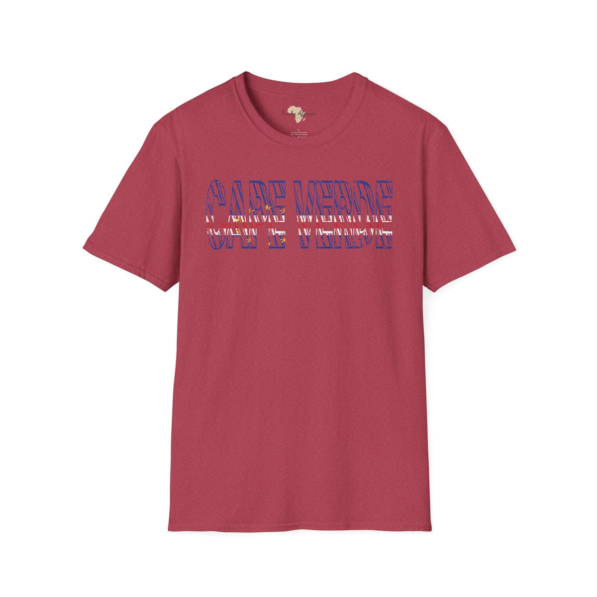 Cabo Verde text unisex softstyle tee Funky African