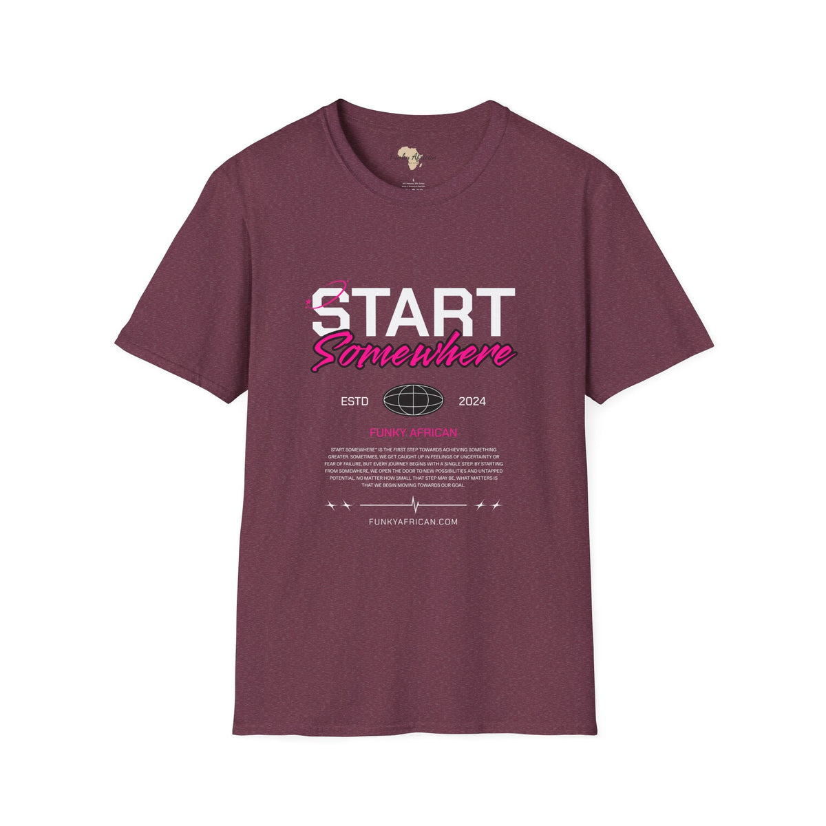 Just start unisex softstyle tee Funky African