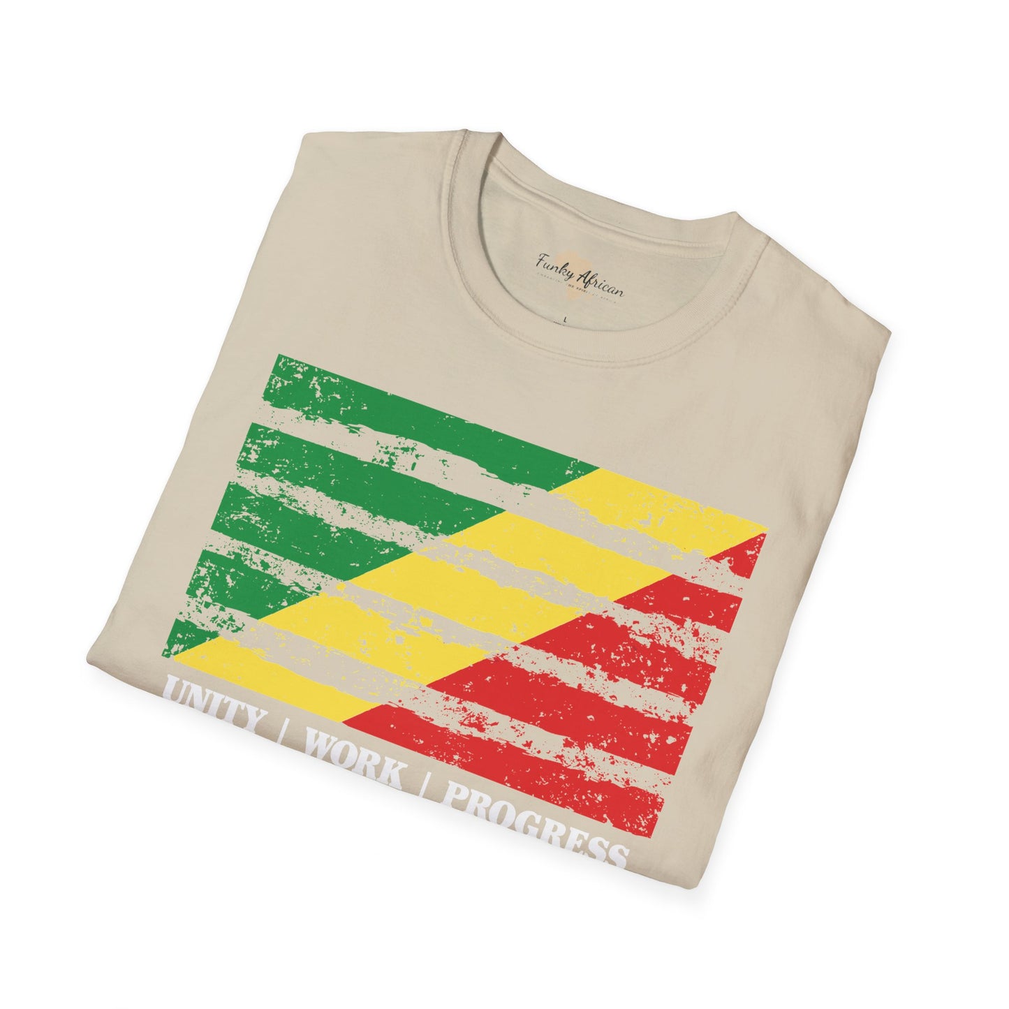 Republic of the Congo strip unisex softstyle tee