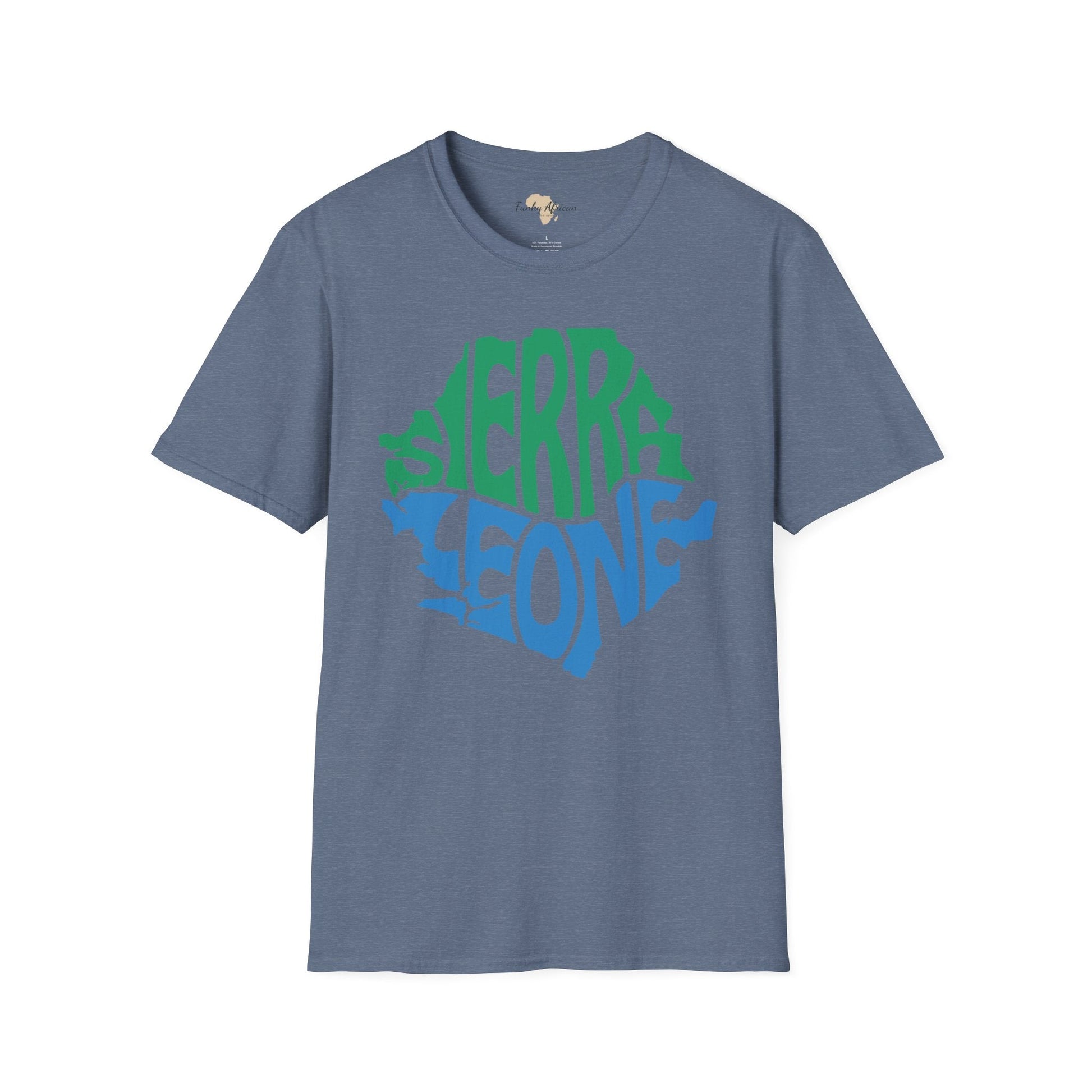 Sierra Leone cut unisex softstyle tee Funky African