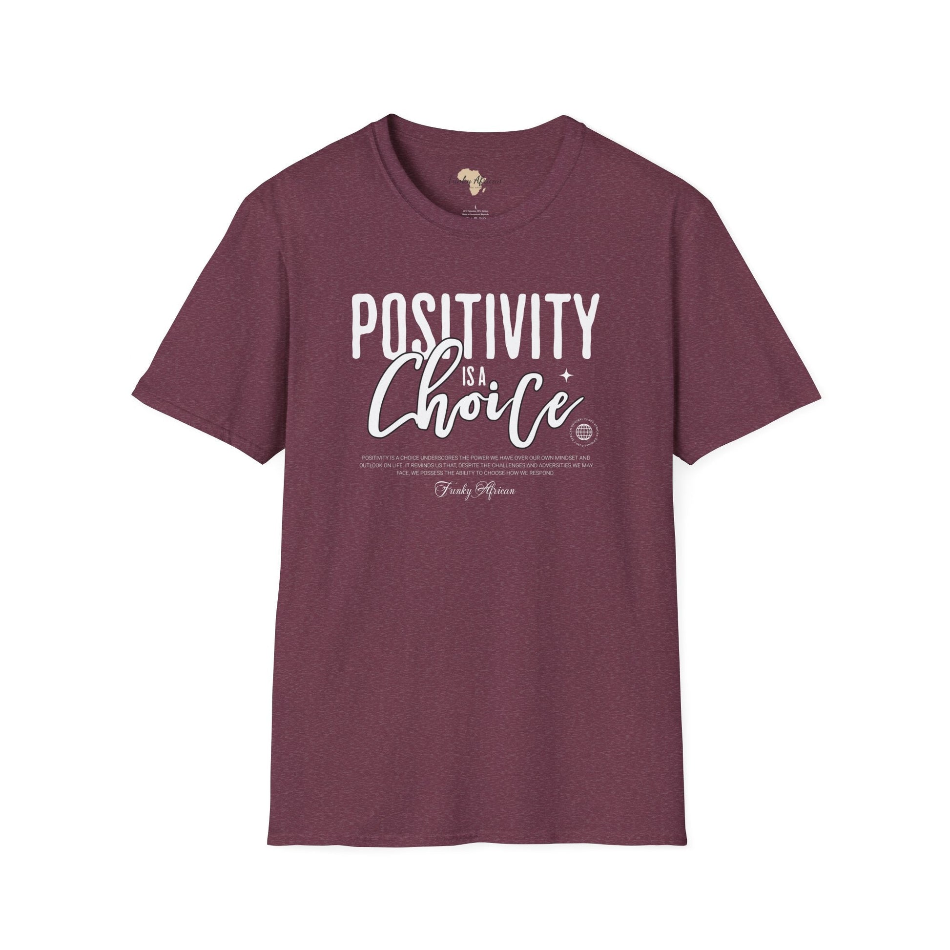 Positivity is a choice unisex softstyle tee Funky African