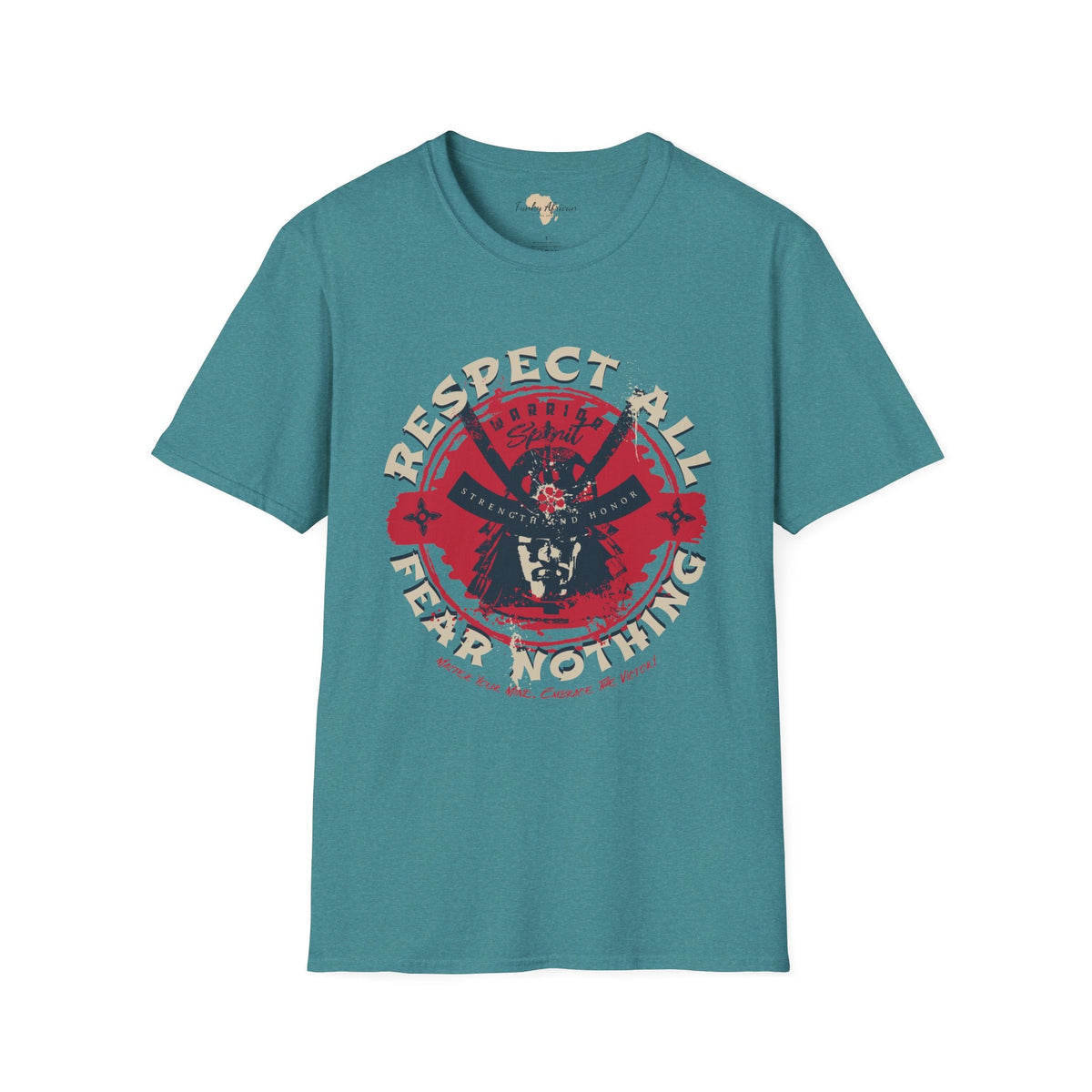 Respect all unisex softstyle tee Funky African