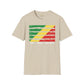 Republic of the Congo strip unisex softstyle tee Funky African