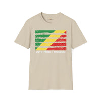 Republic of the Congo strip unisex softstyle tee Funky African
