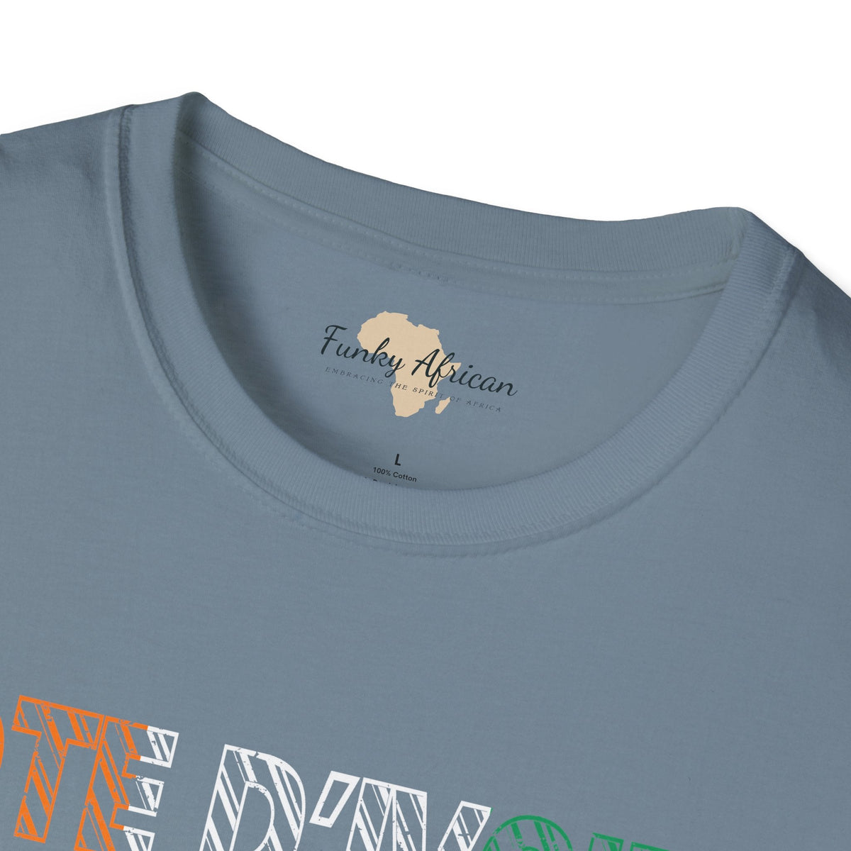 Côte d'Ivoire text unisex softstyle tee Funky African