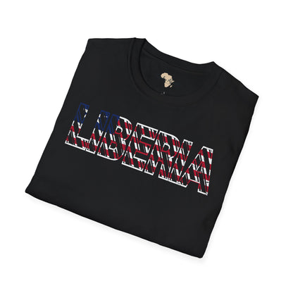 Liberia text unisex softstyle tee