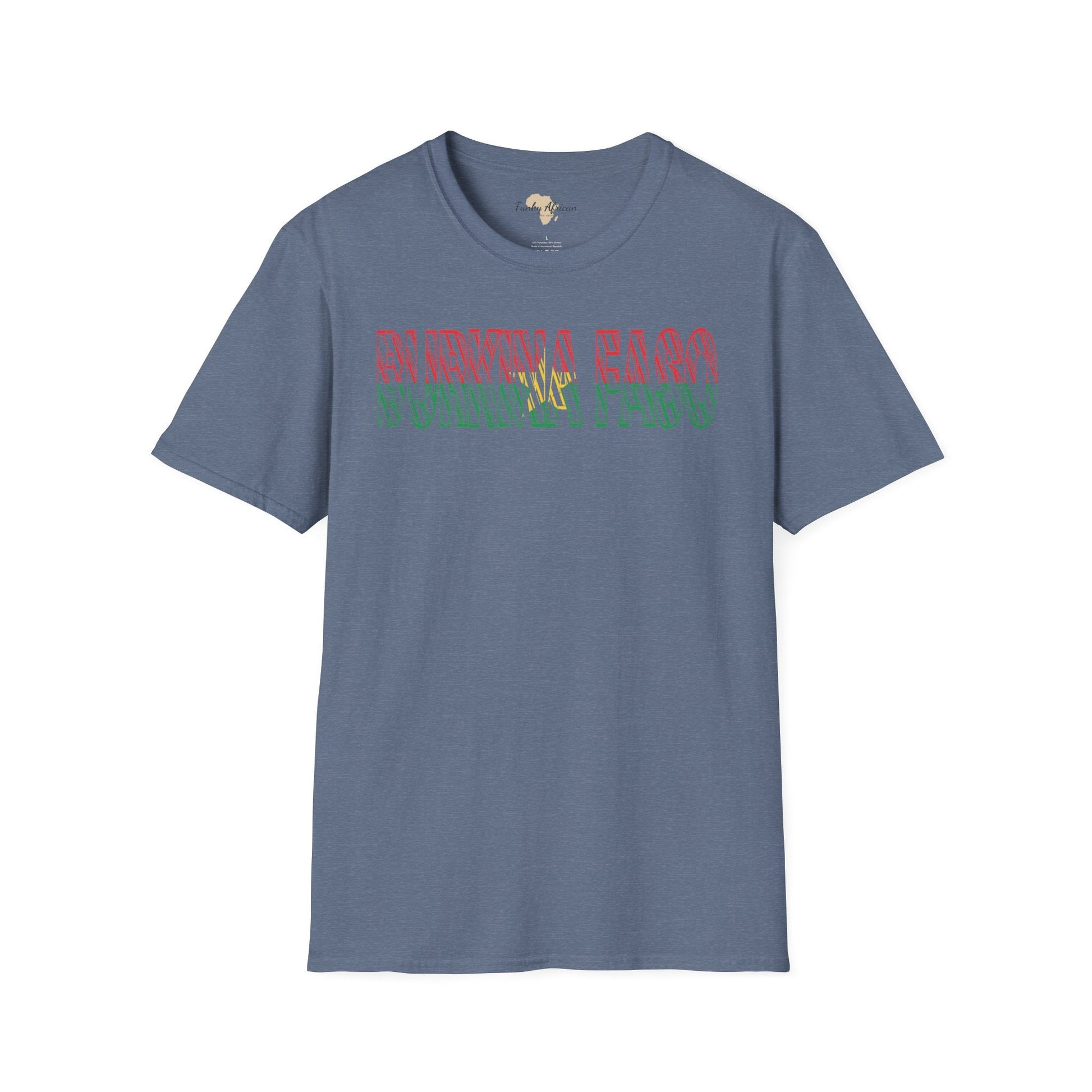 Burkina Faso text unisex softstyle tee Funky African