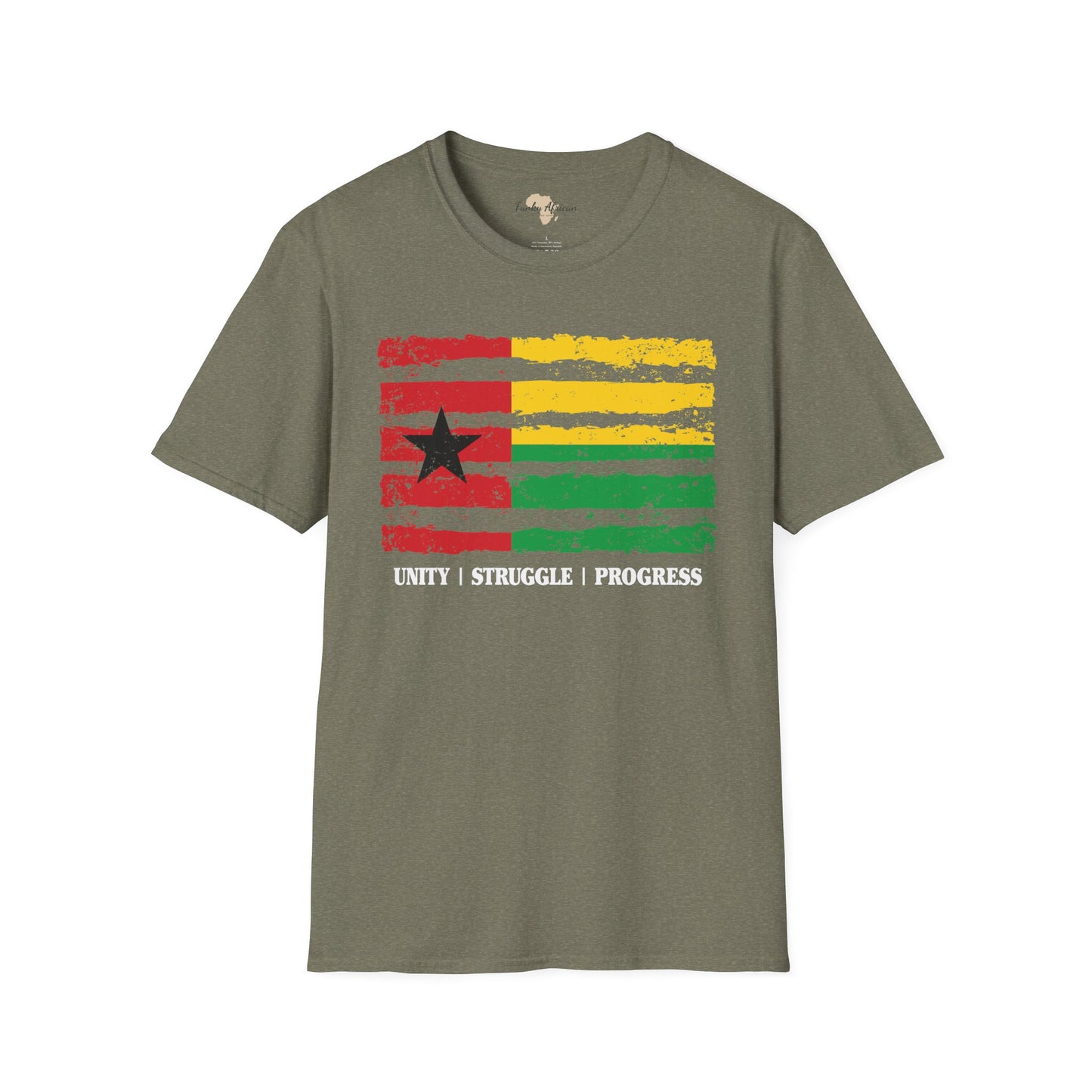 Guinea-Bissau strip unisex softstyle tee