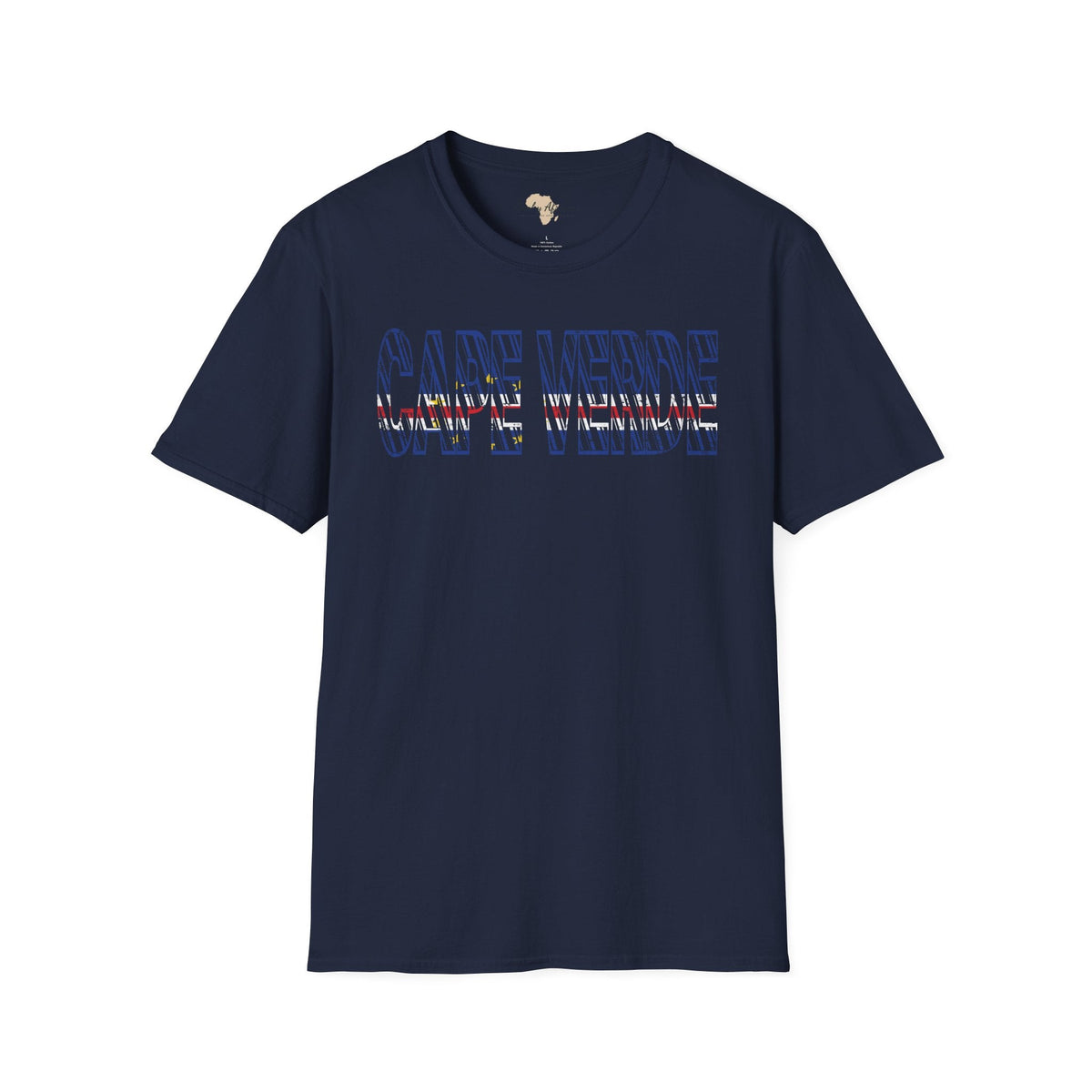 Cabo Verde text unisex softstyle tee Funky African