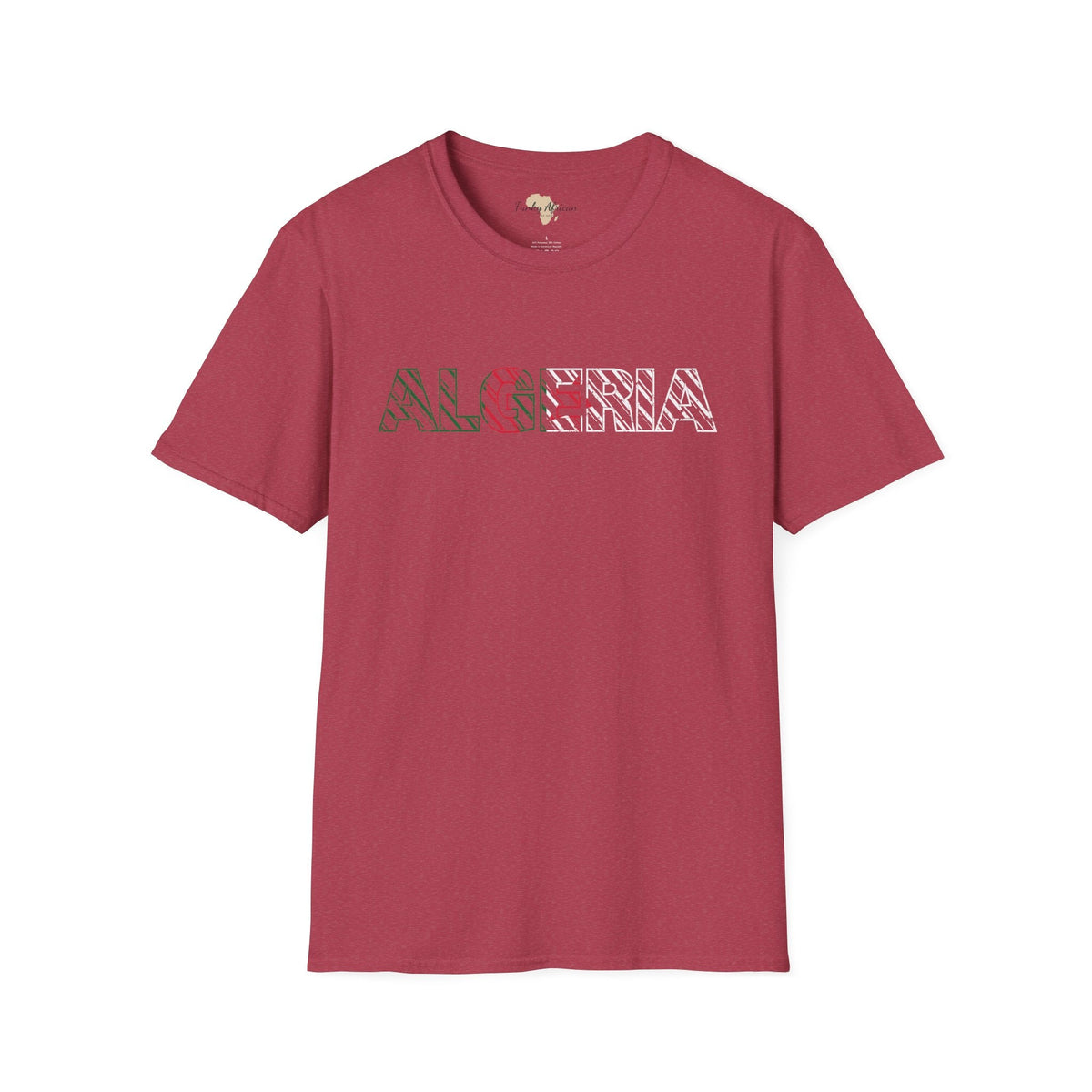 Algeria text unisex softstyle tee Funky African