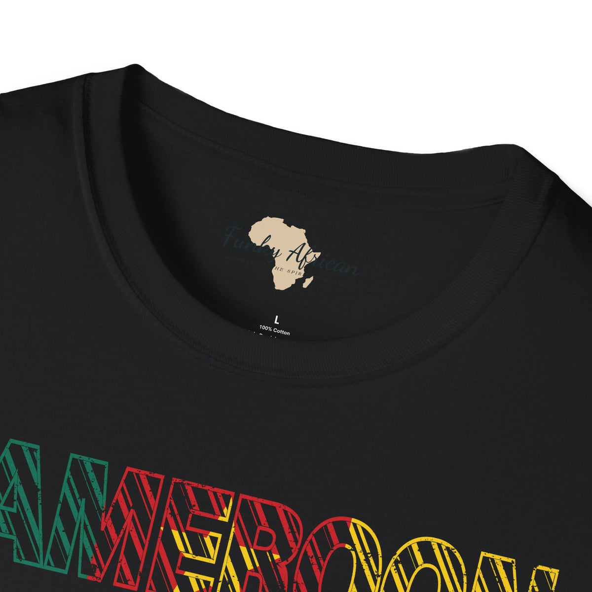 Cameroon text unisex softstyle tee Funky African