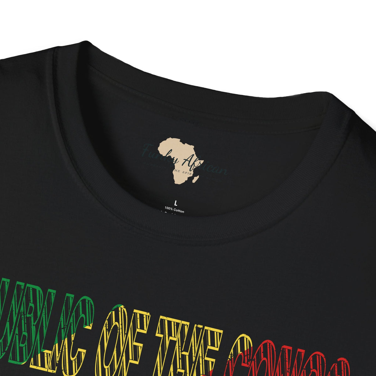 Republic of the Congo text unisex softstyle tee Funky African