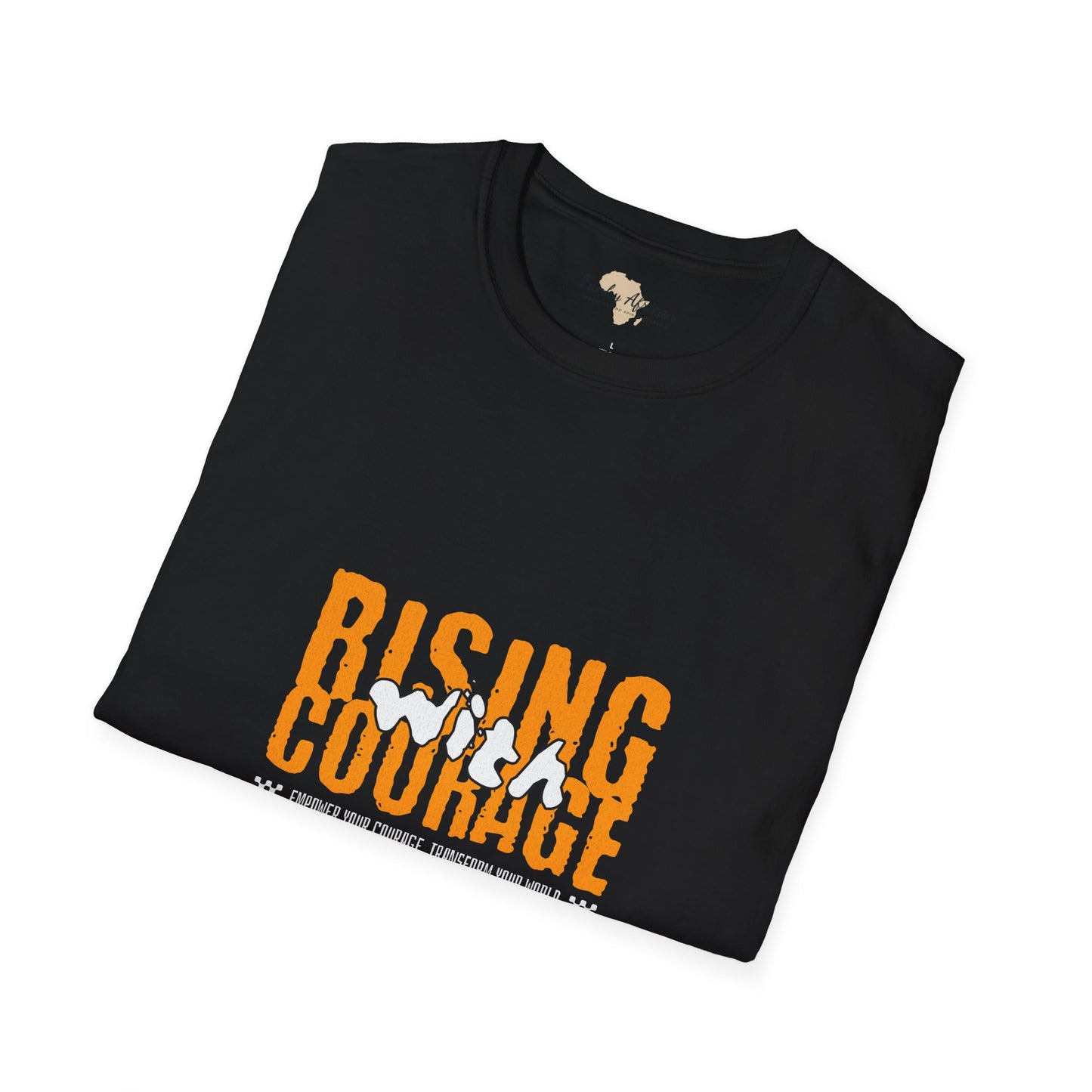 Rising with courage unisex softstyle tee