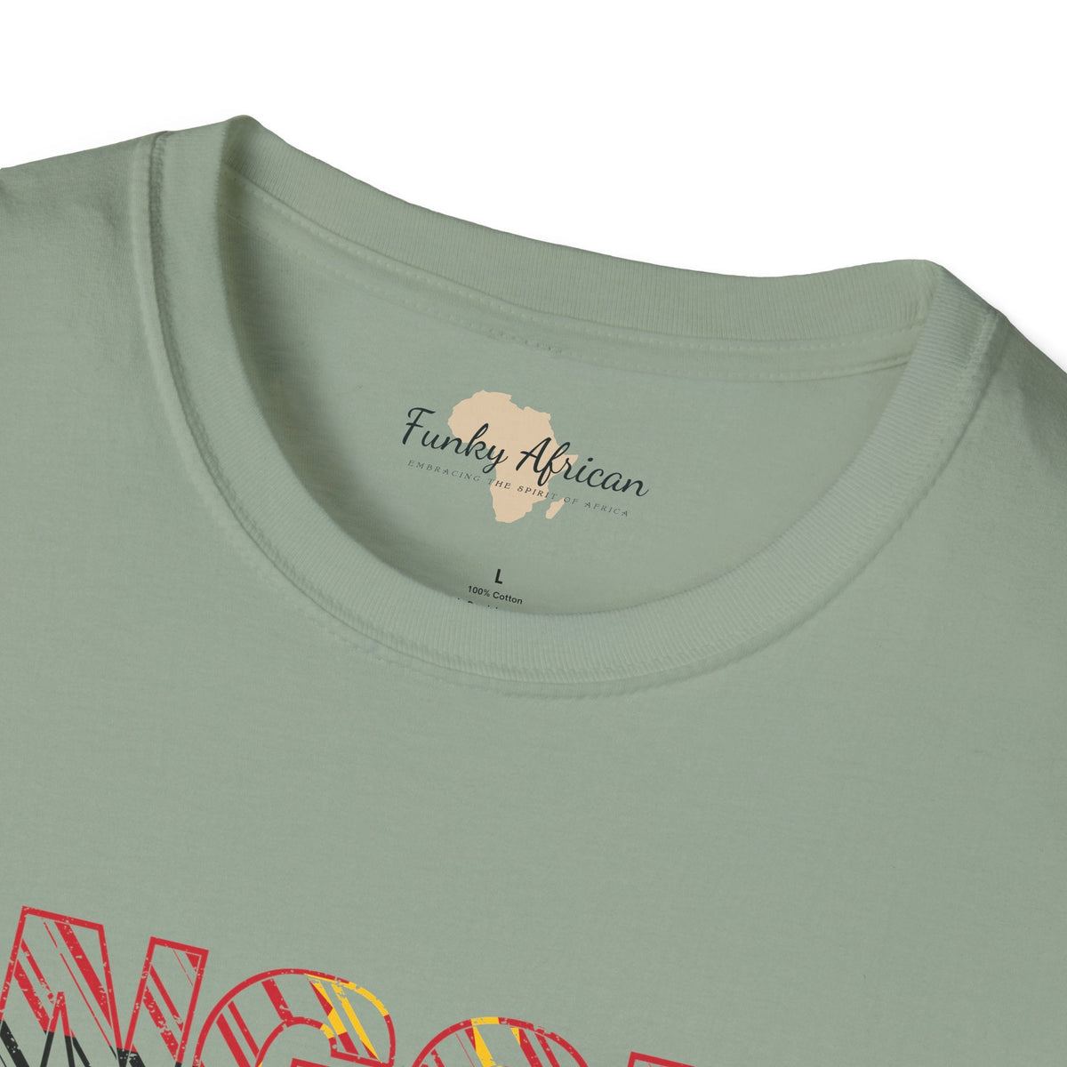 Angola text unisex softstyle tee Funky African